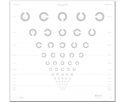 2.5% LANDOLT "C" CHART FOR 13 FEET (4 METERS) SCRAMBLED