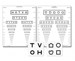 LEA SYMBOLS® & HOTV MASSACHUSETTS PEDIATRIC EYE CHART