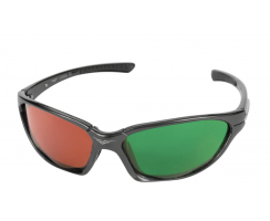 RED & GREEN WRAPAROUND GLASSES