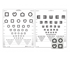 LEA SYMBOLS® & TUMBLING E CHART SET