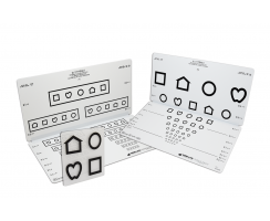 LEA SYMBOLS® 10-LINE FOLDING PEDIATRIC EYE CHART