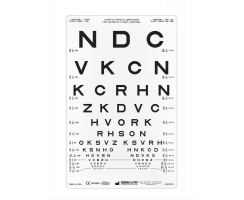 Sloan Letter Proportionally Spaced Distance Chart