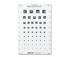 TUMBLING E WIDE-SPACED DISTANCE CHART