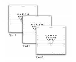 Original Series ETDRS Translucent Distance Charts for 6.5 feet/2 meters