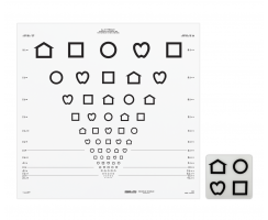LEA SYMBOLS® ETDRS Translucent Distance Charts (13 feet/4 meters)
