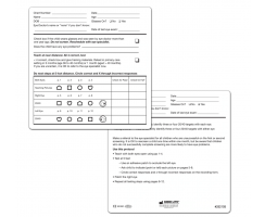 EYE CHECK 20/40 RECORDING FORM