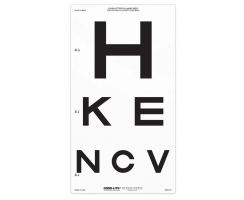 SLOAN LETTER LOW VISION CHART