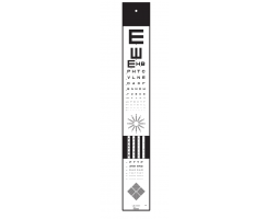 TUMBLING E, SLOAN LETTER, ASTIGMATISM & VERGENCE PROJECTOR SLIDE