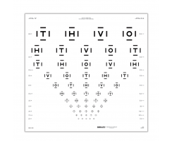 HOTV ETDRS CHART WITH 50% CROWDING BARS