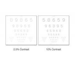 ETDRS Low Contrast LEA NUMBERS® Clinical Trial Charts