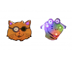 Patch Cat & Mr. Frog Flashing Fixation Light Set