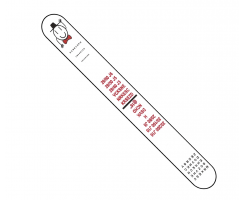 SNELLEN/SLOAN LETTER FIXATION STICK