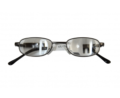 Pewter Metal 6X 24D Microscopic Aspheric Lenticular Spectacles