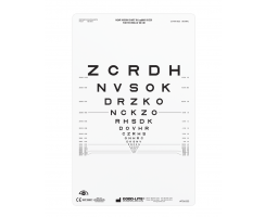 SLOAN LETTER PROPORTIONAL SPACED TRANSLUCENT CHART 66CM