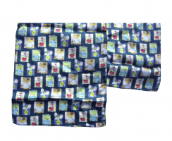 PATCH CAT SILK SCARF