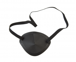 TRADITIONAL EYE PATCH WITH ELASTIC STRAP - PACK OF 12