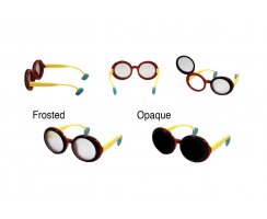 FLIP-UP OCCLUDER GLASSES