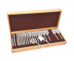 PRISM SET WITH STAINLESS STEEL STICKS IN WOODEN BOX